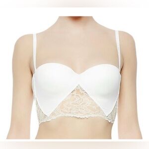 La Perla Lace Bandeau Bra - Off white